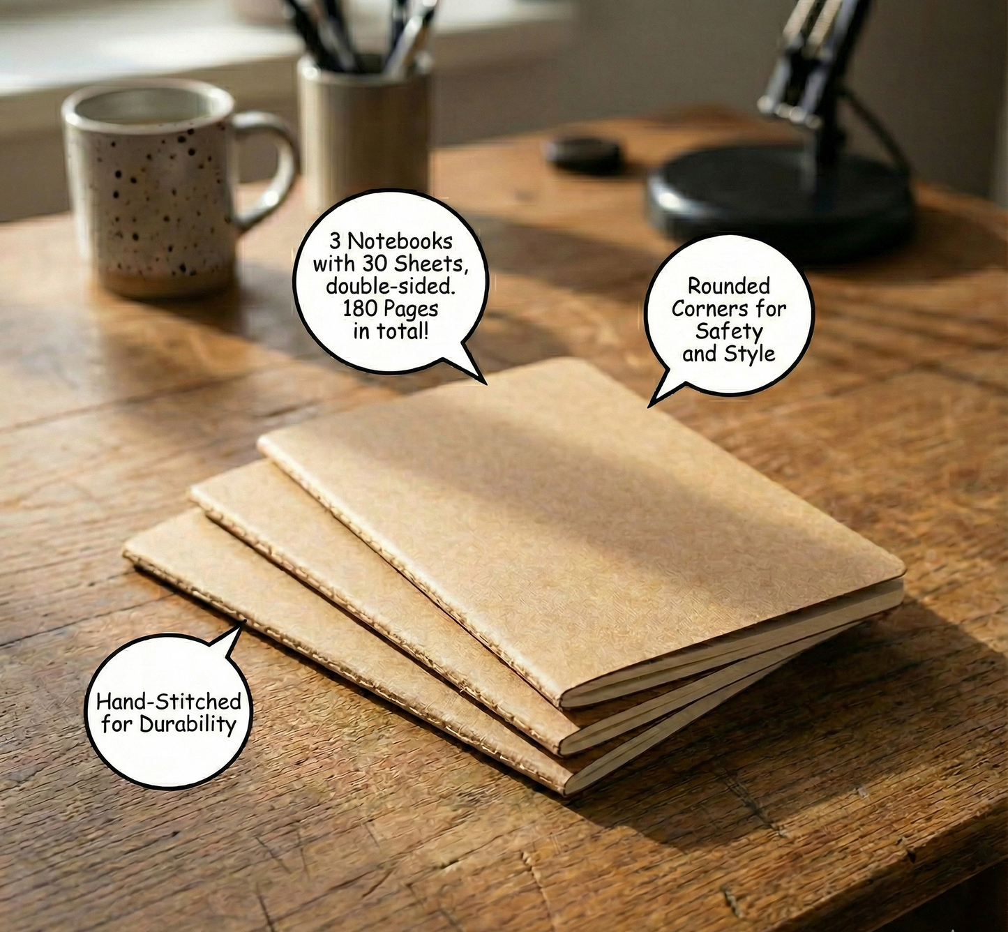 3x Pocket size Refill Notebook