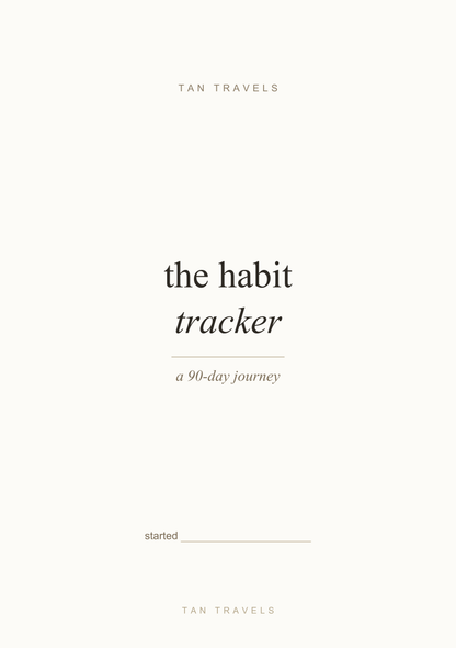Habit tracker - 90 Days Challenge